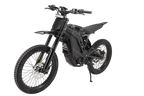 Black electric bike on a white background