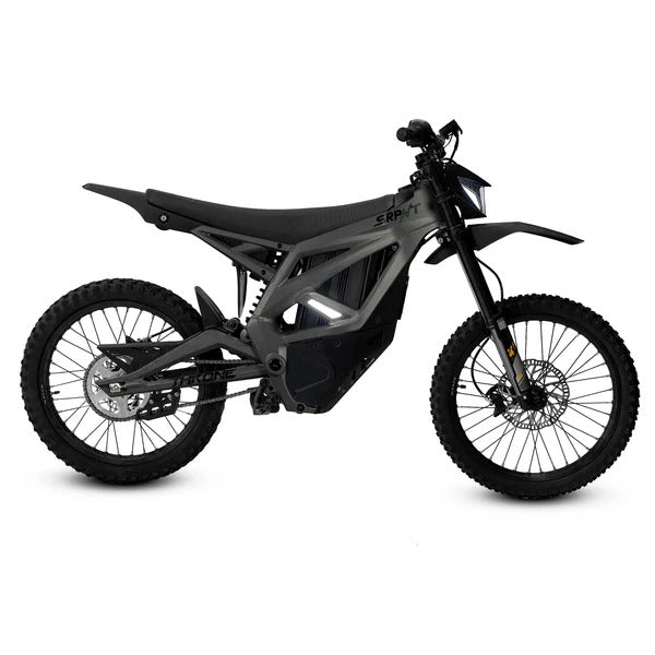 Black electric bike on a white background