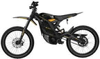Black electric bike on a white background