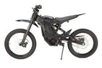 Black electric bike on a white background
