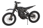 Black electric bike on a white background